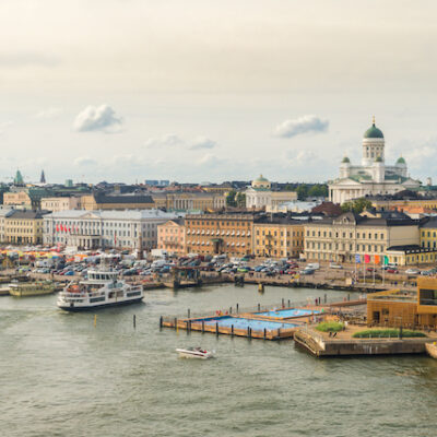 Helsinki, Finland cityscape.