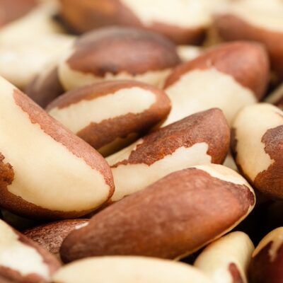 Shelled Brazil nuts.